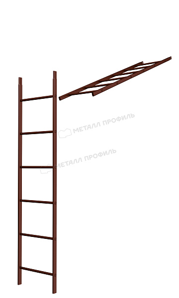 Такую продукцию, как Лестница кровельная стеновая дл. 1860 мм без кронштейнов (8017), можно купить в нашем интернет-магазине.