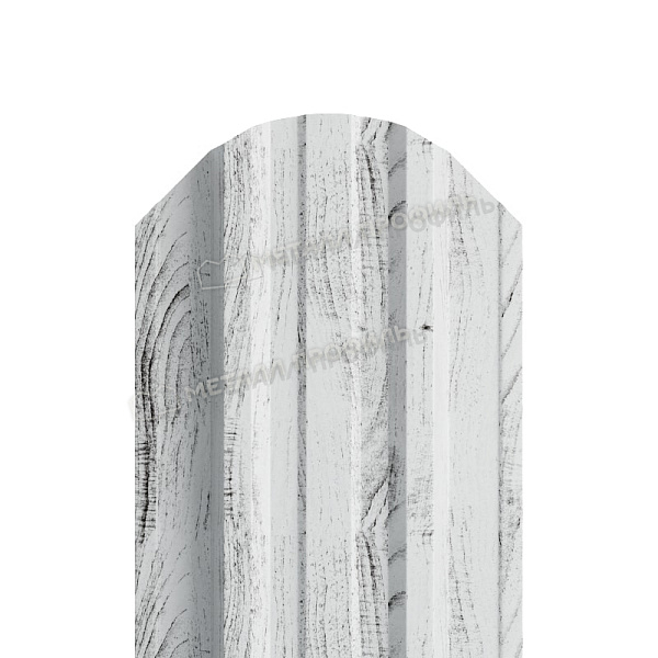 Штакетник металлический МЕТАЛЛ ПРОФИЛЬ TRAPEZE-O 16,5х118 (ECOSTEEL_MA-01-Беленый Дуб-0.5), стоимость ― 186.33 ₽: купить в Твери.